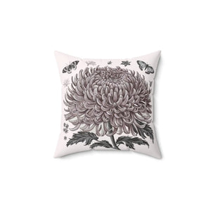 Chrysanthemum Flower Throw Pillow – Polyester - Dipaliz - Pillows