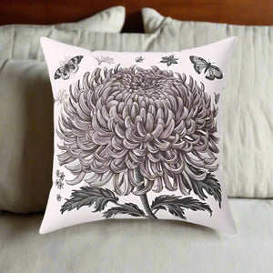 Chrysanthemum Flower Throw Pillow – Polyester - Dipaliz - Pillows