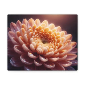 Canvas - Chrysanthemum Gallery Wraps Artist Grade Cotton - Dipaliz 10″ x 8″ / 1.25’’