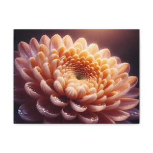 Canvas - Chrysanthemum Gallery Wraps Artist Grade Cotton - Dipaliz 16″ x 12″ / 1.25’’