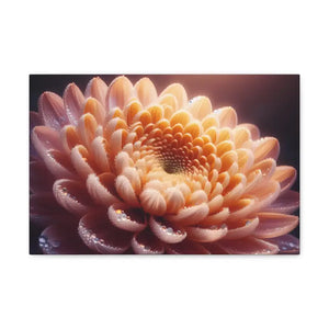Canvas - Chrysanthemum Gallery Wraps Artist Grade Cotton - Dipaliz 18″ x 12″ / 1.25’’