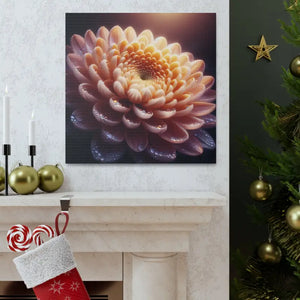 Canvas - Chrysanthemum Gallery Wraps Artist Grade Cotton - Dipaliz 20″ x / 1.25’’