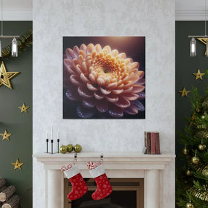 Canvas - Chrysanthemum Gallery Wraps Artist Grade Cotton - Dipaliz 36″ x / 1.25’’