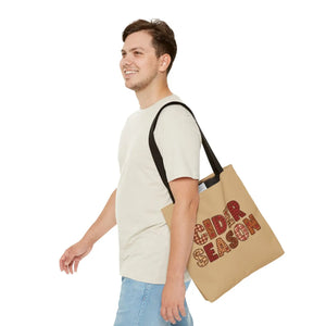 Cider Season Tote Bag, Fall Harvest Plaid Graphic - Bags