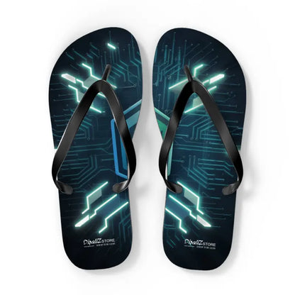 Step Up your Style with Circuit Pattern Flip Flops - Shoes