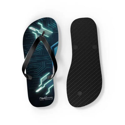 Step Up your Style with Circuit Pattern Flip Flops - Shoes