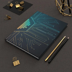 Paper Products - Hardcover Circuit Pattern Journal - Matte Creative Design - Dipaliz