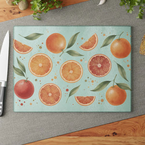 Citrus Grove Glass Cutting Board - Vibrant Serving - Dipaliz - Boards