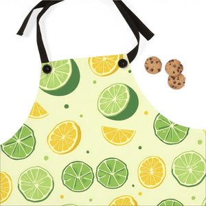 Vibrant Citrus Pattern Kitchen Apron - Polyester - Dipaliz - Aprons