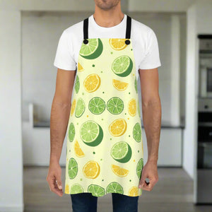 Vibrant Citrus Pattern Kitchen Apron - Polyester - Dipaliz - Aprons
