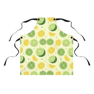 Vibrant Citrus Pattern Kitchen Apron - Polyester - Dipaliz - Aprons