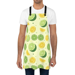 Citrus Pattern Kitchen Apron - 100 Percent Polyester - Dipaliz - one Size - Aprons