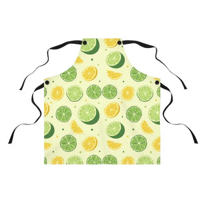 Citrus Pattern Kitchen Apron - 100 Percent Polyester - Dipaliz - one Size - Aprons