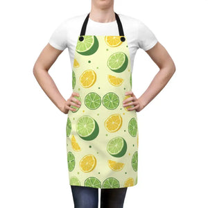 Citrus Pattern Kitchen Apron - 100 Percent Polyester - Dipaliz - one Size - Aprons