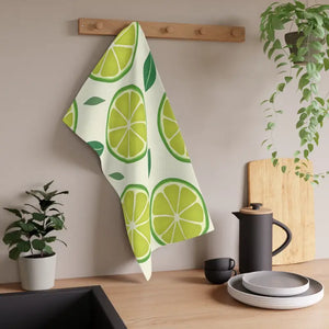 Citrus Slice Tea Towels - Vibrant Lemon Charm Kitchen Decor - Dipaliz