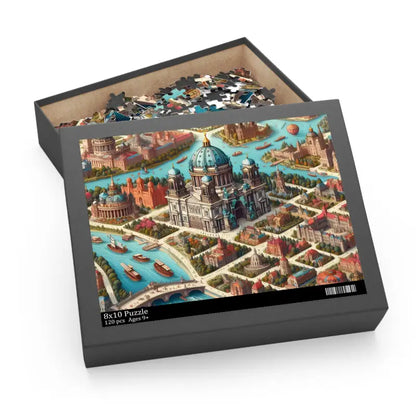 Discover Enchantment: City Castle Puzzle Magic for All Ages - 10’’ × 8’’ (120 Pcs)