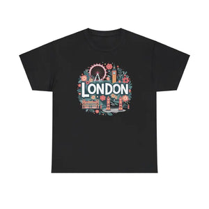 T-shirt - London City Tee - Heavy Cotton Unisex Urban Style - Dipaliz