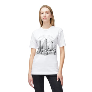 Stylish Atlanta City Skyline T-shirt - Unisex Trendy - Dipaliz - T-shirts