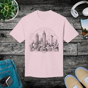 Atlanta City Skyline T-shirt Stylish Unisex Trendy Tee - Dipaliz - Pink / s - T-shirts