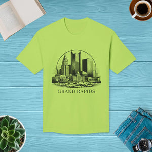 Grand Rapids Skyline Tee - Soft Cotton Urban Style - Dipaliz - T-shirts