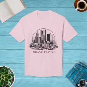 Grand Rapids Skyline Tee - Soft Cotton Urban Style - Dipaliz - T-shirts