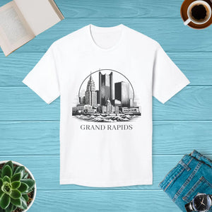 Grand Rapids Skyline Tee - Soft Cotton Urban Style - Dipaliz - T-shirts