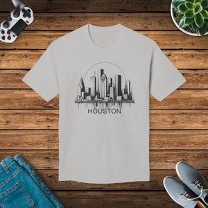 Trendy Houston Skyline Tee - Cotton City Pride Shirt - Dipaliz - T-shirts