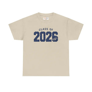 Class of 2026 Navy Retro Tee - Collegiate Cotton - Dipaliz - Sand / s - T-shirt