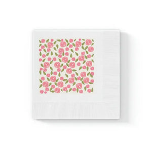 White Coined Napkins - Elegant Paper Party Decor - Dipaliz - 4.8’’ x / 100 Pcs - Napkin Rings