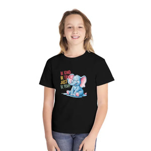 Classic Fit Elephant Tees Kids Combed Cotton Fun Style - Dipaliz - Black / Xs - T-shirts