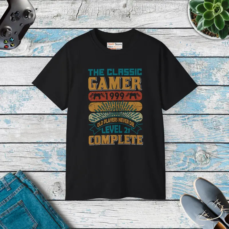 Level Up your Style with the Classic Gamer Tee - Black / s T-shirt