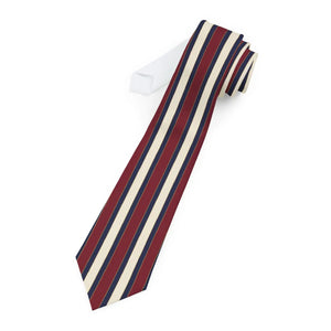 Slim Striped Necktie - Classic Satin Preppy Tie - Dipaliz - Neckties