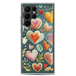 Vibrant Clear Case Samsung Hearts Wireless Charging - Dipaliz - Mobile Phone Cases