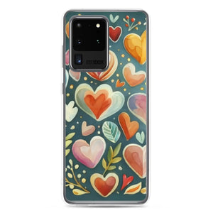 Vibrant Clear Case Samsung Hearts Wireless Charging - Dipaliz - Mobile Phone Cases
