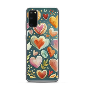 Vibrant Clear Case Samsung Hearts Wireless Charging - Dipaliz - Mobile Phone Cases