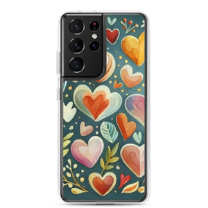 Vibrant Clear Case Samsung Hearts Wireless Charging - Dipaliz - Mobile Phone Cases