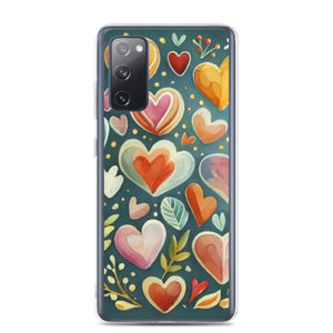 Vibrant Clear Case Samsung Hearts Wireless Charging - Dipaliz - Mobile Phone Cases