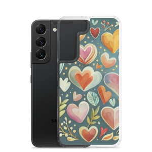 Vibrant Clear Case Samsung Hearts Wireless Charging - Dipaliz - Mobile Phone Cases