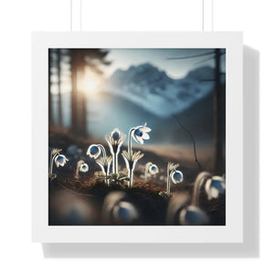 Snowdrop Flowers Gallery Canvas – Framed Art - Dipaliz - Prints