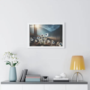 Poster - Snowdrop Flowers Gallery Canvas Wraps Framed Print - Dipaliz