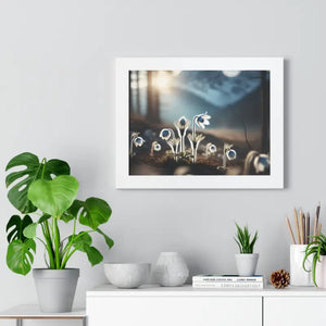 Poster - Snowdrop Flowers Gallery Canvas Wraps Framed Print - Dipaliz