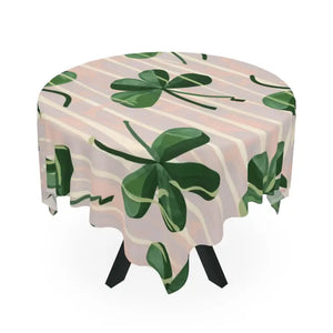 St. Patrick’s Day Tablecloth - Clover Leaf Design - Dipaliz - one Size / White - Tablecloths