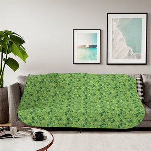 Leaf Sherpa Blanket – Warm Fleece Bedding - Dipaliz - Blankets