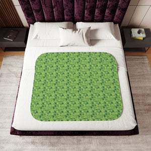 Leaf Sherpa Blanket – Warm Fleece Bedding - Dipaliz - Blankets