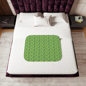 Leaf Sherpa Blanket – Warm Fleece Bedding - Dipaliz - Blankets