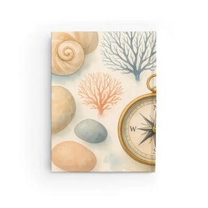 Coastal Dreams Journal 90gsm Paper Ocean Shell Motifs Dipaliz - Journals