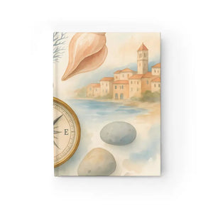 Coastal Dreams Journal 90gsm Paper Ocean Shell Motifs Dipaliz - Journals