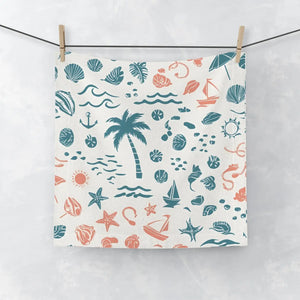 Icons Face Towel – Nautical Cotton Blend - Dipaliz - Washcloths