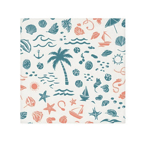 Icons Face Towel – Nautical Cotton Blend - Dipaliz - Washcloths