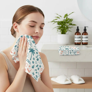 Icons Face Towel – Nautical Cotton Blend - Dipaliz - Washcloths
